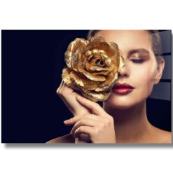 lady & Golden flower
