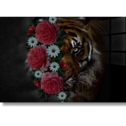Tiger & flowers